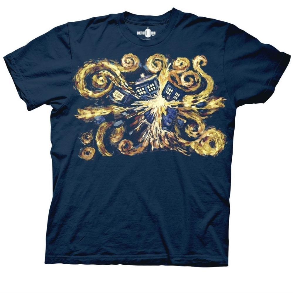 Ripple Junction for HotTopic Women XL Doctor Who Van Gogh Pandoric Opens T-Shirt
